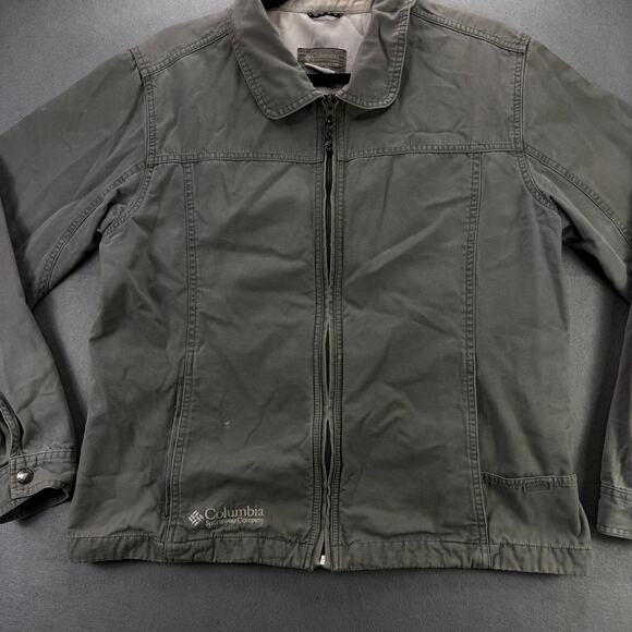 Columbia Sportswear Company Women’s Gray Full-Zip Jacket Cotton Blend Size L - Picture 4 of 12